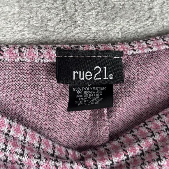 Rue21 Dress Womens Small Pink Plaid Babydoll Mini Dress Vintage Y2K Cottagecore - Picture 7 of 10